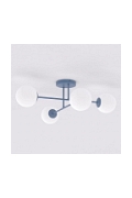 Lampa sufitowa ROMA 4 DUSTY BLUE OPAL - Emibig