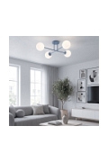 Lampa sufitowa ROMA 4 DUSTY BLUE OPAL - Emibig