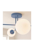 Lampa sufitowa ROMA 4 DUSTY BLUE OPAL - Emibig
