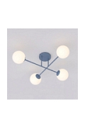 Lampa sufitowa ROMA 4 DUSTY BLUE OPAL - Emibig