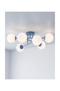Lampa sufitowa ROMA 6 DUSTY BLUE OPAL - Emibig