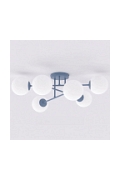 Lampa sufitowa ROMA 6 DUSTY BLUE OPAL - Emibig
