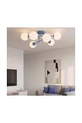 Lampa sufitowa ROMA 6 DUSTY BLUE OPAL - Emibig