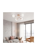 Lampa sufitowa ROMA 4 CORAL OPAL - Emibig