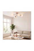 Lampa sufitowa ROMA 4 CORAL OPAL - Emibig