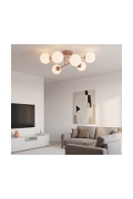 Lampa sufitowa ROMA 6 CORAL OPAL - Emibig