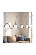Lampa wisząca SINUS 5 DUSTY BLUE - Emibig