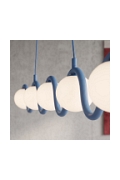 Lampa wisząca SINUS 5 DUSTY BLUE - Emibig
