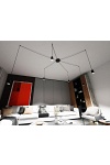 Lampa wisząca TRAKER 6 BL/BLACK - Emibig