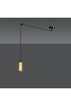 Lampa wisząca TRAKER 1 BL/GOLD - Emibig