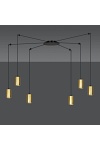 Lampa wisząca TRAKER 6 BL/GOLD - Emibig