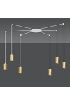 Lampa wisząca TRAKER 6 WH/GOLD - Emibig