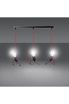 Lampa wisząca BOBI 3 BLACK - Emibig