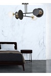 Lampa sufitowa MINERVA 4 BLACK - Emibig