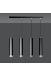 Lampa wisząca KIBO 4 BL/CHROME - Emibig