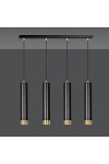 Lampa wisząca KIBO 4 BL/GOLD - Emibig