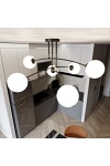 Lampa sufitowa PREGOS 6 BLACK - Emibig