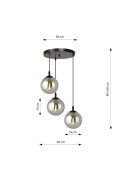 Lampa wisząca COSMO 3 BL PREMIUM GRAFIT