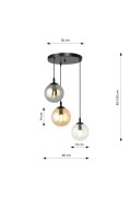 Lampa wisząca COSMO 3 BL PREMIUM MIX