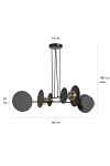 Lampa wisząca IDEA 4 BLACK - Emibig