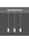Lampa wisząca FUMIKO 3 WH/CHROME - Emibig