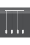 Lampa wisząca FUMIKO 4 WH/CHROME - Emibig