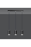 Lampa wisząca FUMIKO 3 BL/CHROME - Emibig