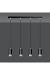 Lampa wisząca FUMIKO 4 BL/CHROME - Emibig