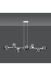 Lampa wisząca ROSSI 8 WH GRAFIT - Emibig
