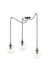 Lampa wisząca GIGI 3 BL TRANSPARENT - Emibig