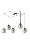 Lampa wisząca GIGI 5 BL GRAFIT - Emibig
