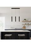 Lampa wisząca LUNA 3 BLACK - Emibig