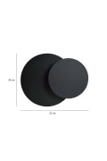 Kinkiet CIRCLE 1C BLACK