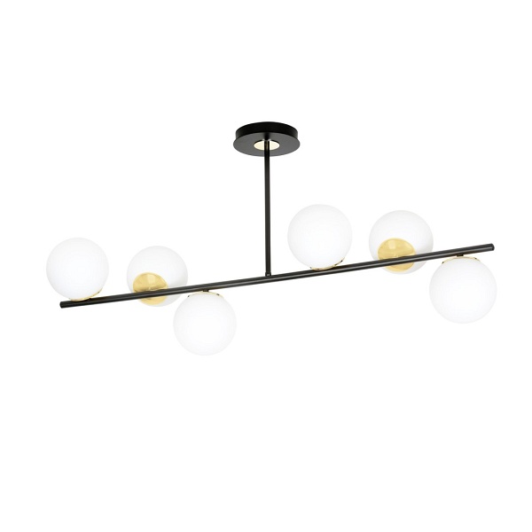 Lampa sufitowa FLOKI 6 BLACK GOLD