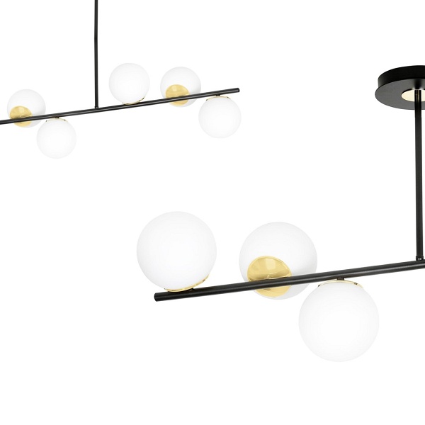 Lampa sufitowa FLOKI 6 BLACK GOLD