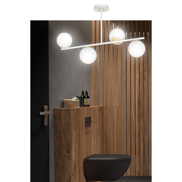 Lampa sufitowa FLOKI 4 WHITE-GOLD