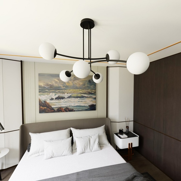 Lampa sufitowa HALLDOR 6 BLACK