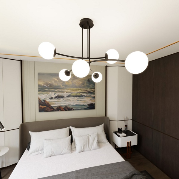 Lampa sufitowa HALLDOR 6 BLACK