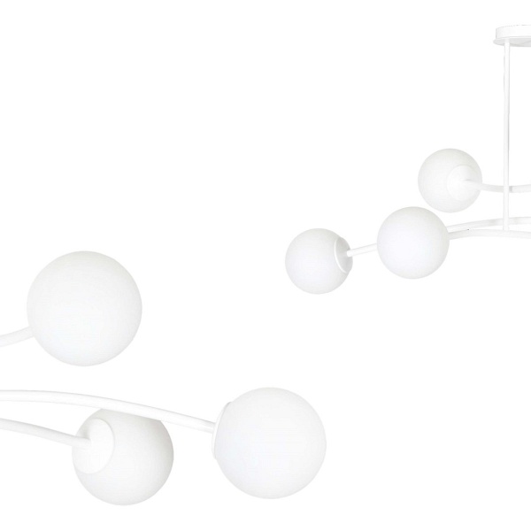 Lampa sufitowa HALLDOR 6 WHITE - Emibig