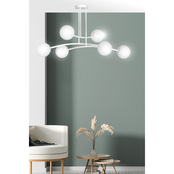Lampa sufitowa HALLDOR 6 WHITE
