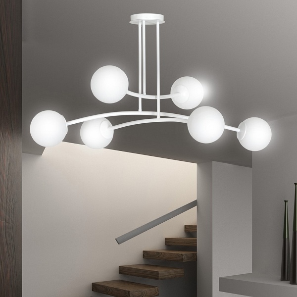 Lampa sufitowa HALLDOR 6 WHITE