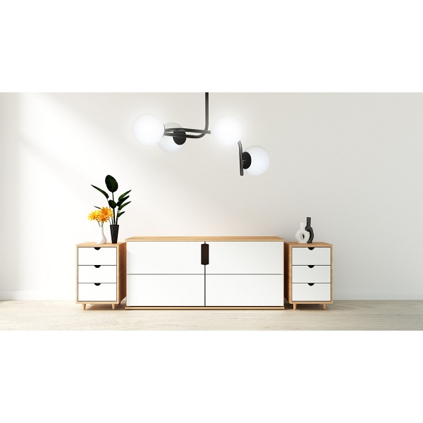 Lampa sufitowa KALF 4A BLACK