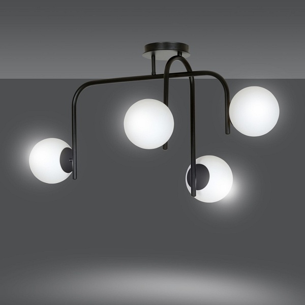 Lampa sufitowa KALF 4B BLACK