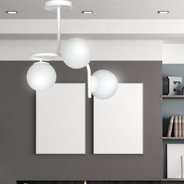Lampa sufitowa KALF 3 WHITE