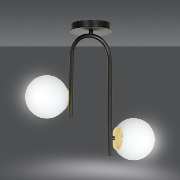 Lampa sufitowa RAGNAR 2 BLACK GOLD