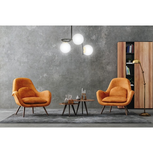 Lampa sufitowa RAGNAR 3 BLACK GOLD