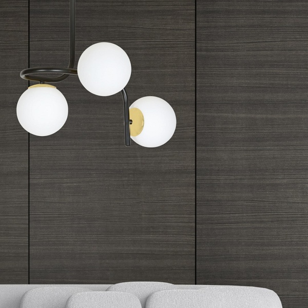 Lampa sufitowa RAGNAR 3 BLACK GOLD