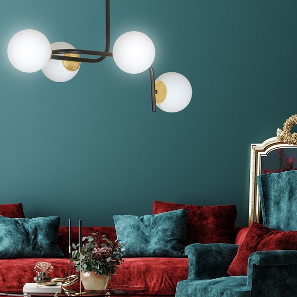 Lampa sufitowa RAGNAR 4A BLACK GOLD