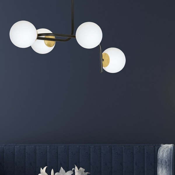 Lampa sufitowa RAGNAR 4A BLACK GOLD