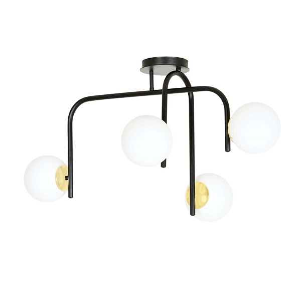 Lampa sufitowa RAGNAR 4B BLACK GOLD
